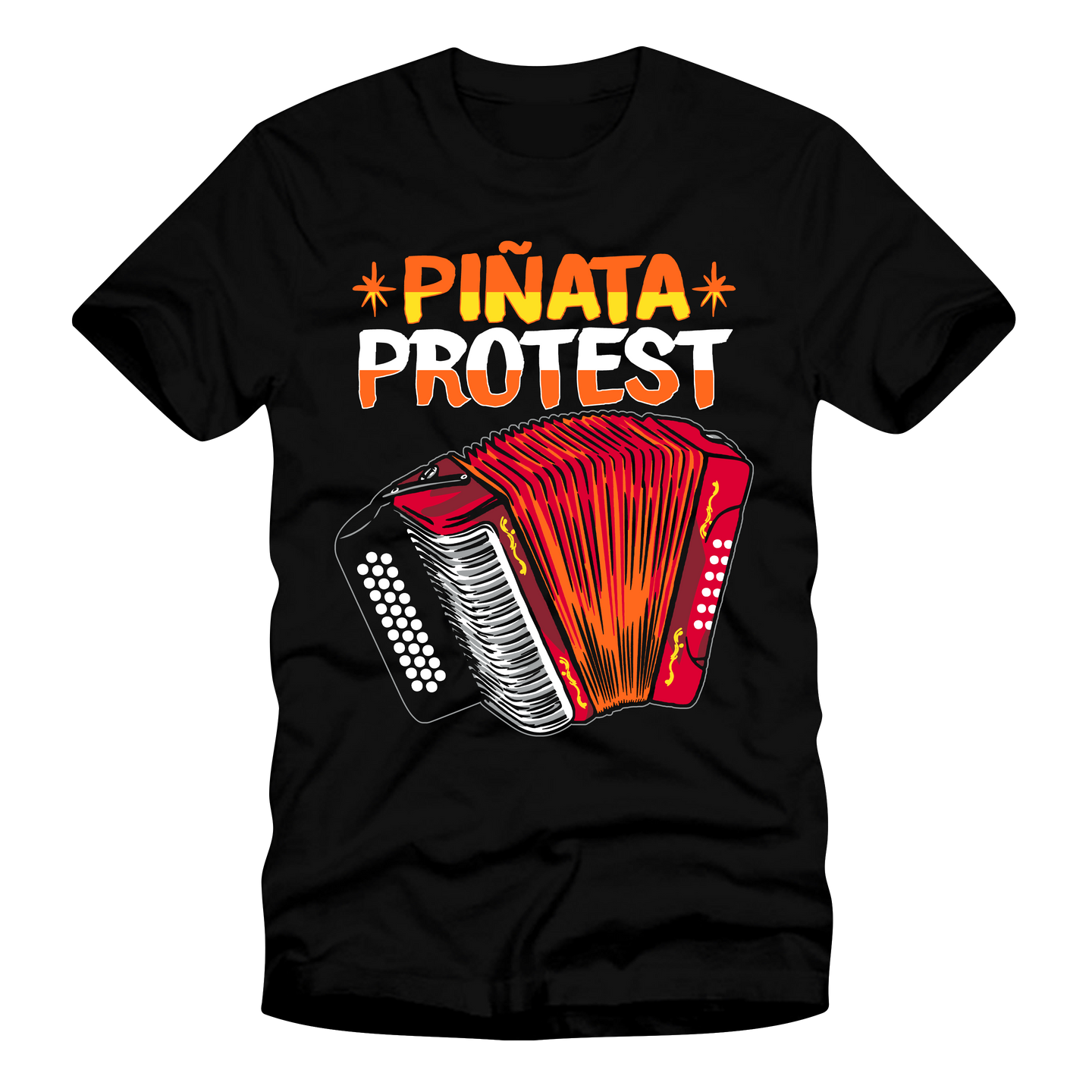 Piñata Protest - Muddy Roots Accordion T-Shirt