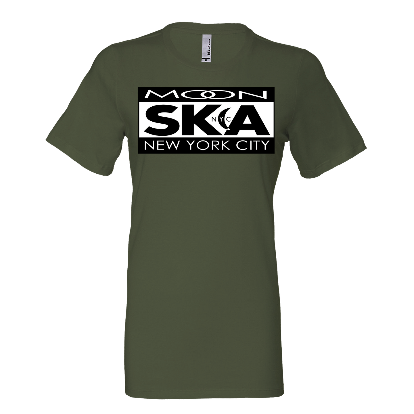 Moon Ska Logo Ladies Shirt - Military Green