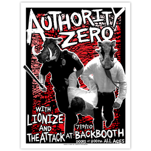 Authority Zero - 07.09.10 Poster