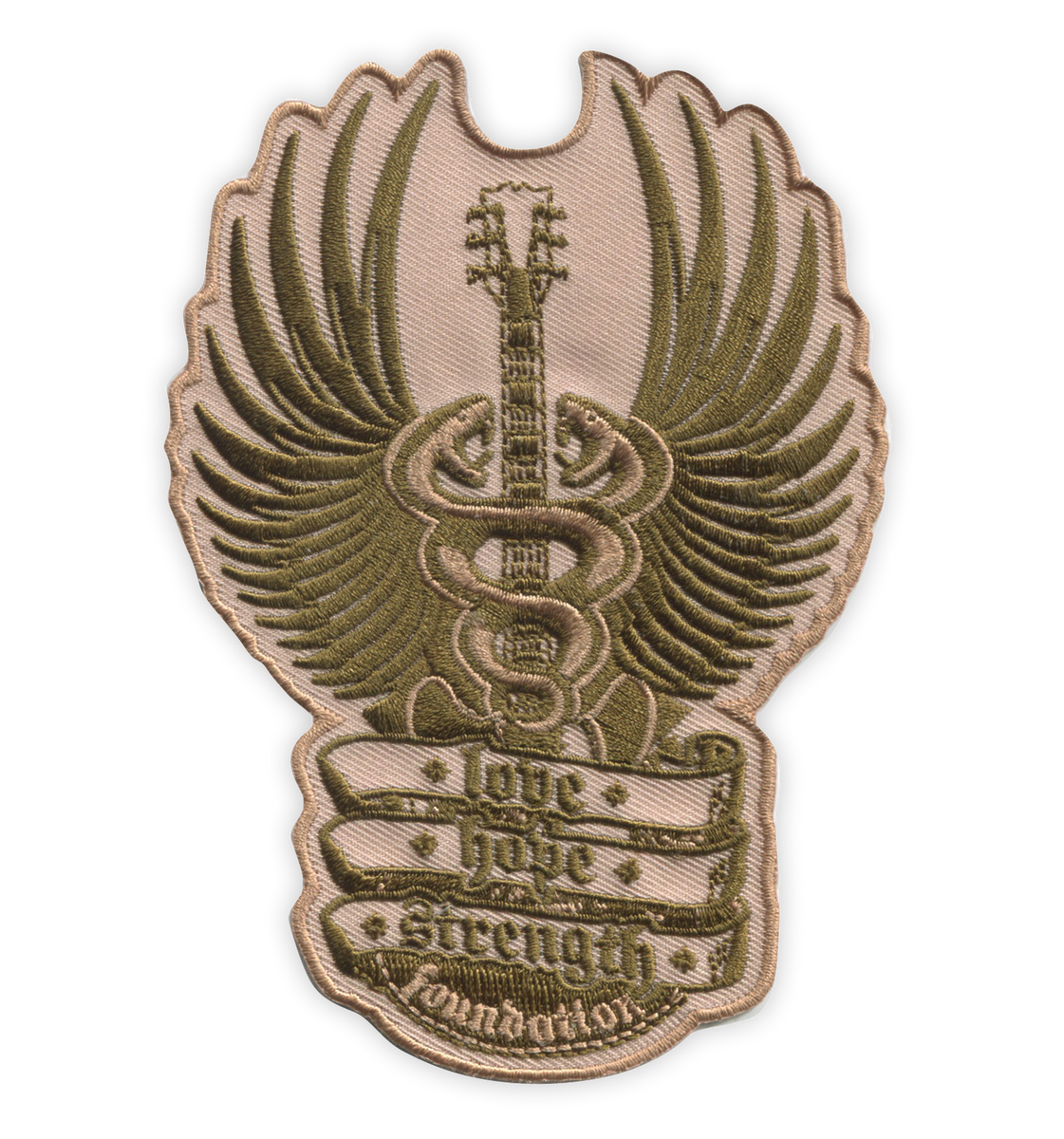 Love Hope Strength Woven or Embroidered Patch (natural) – Enemy Ink