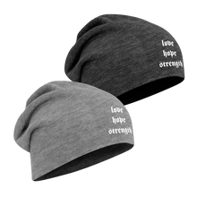 Load image into Gallery viewer, Love Hope Strength Slouch Beanie
