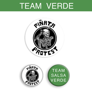 Piñata Protest - Team Verde Sticker/Button Pack