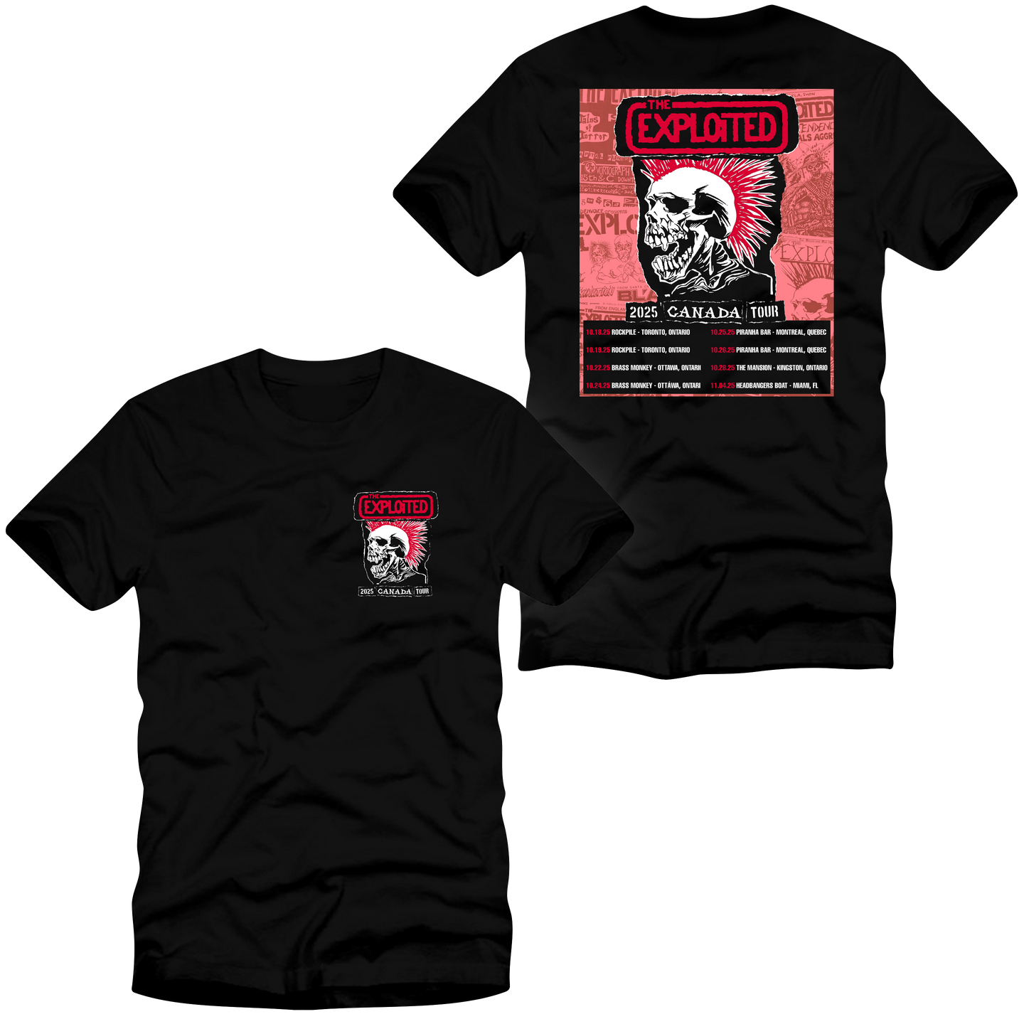The Exploited - Canada Tour 2025 T-Shirt