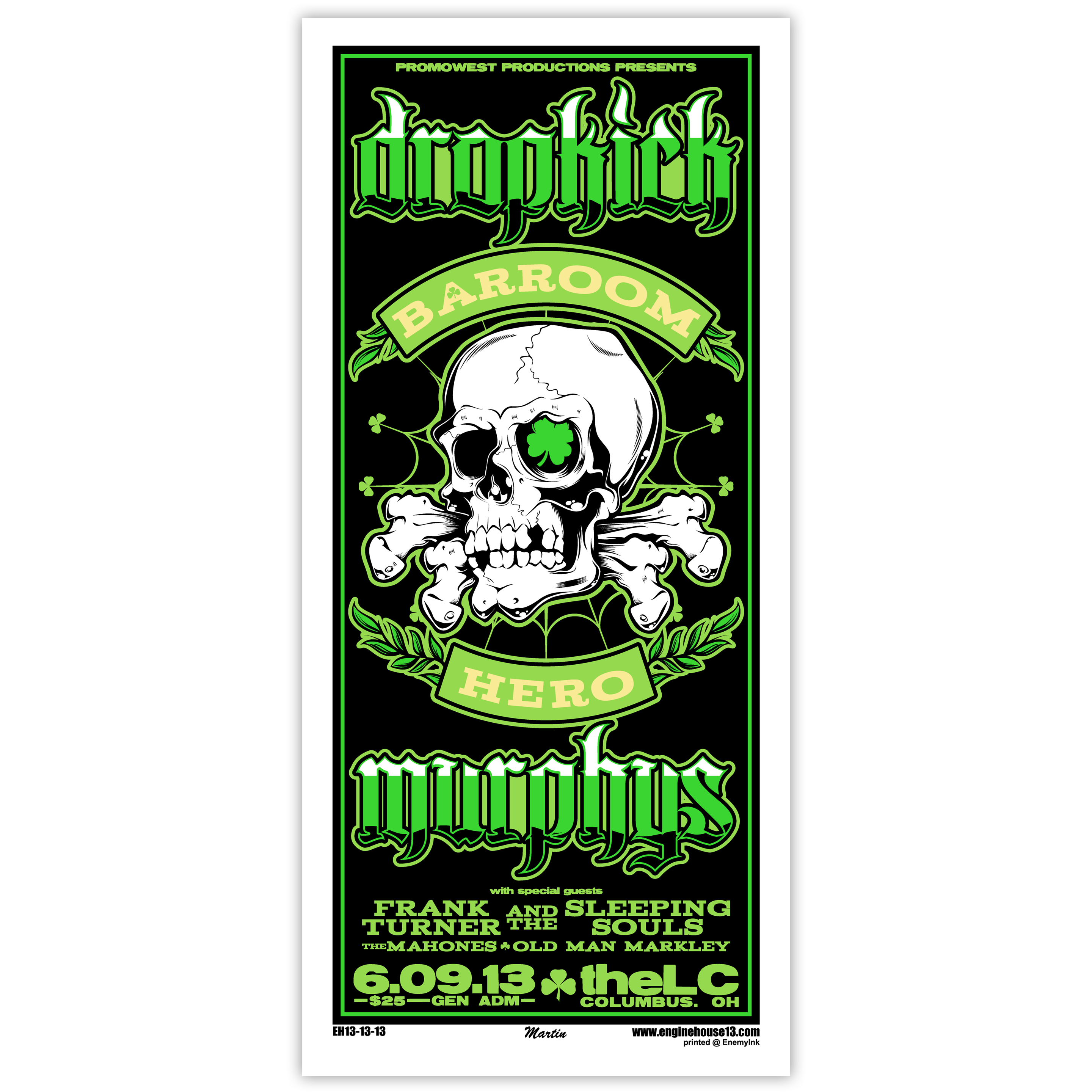 Dropkick Murphys Punk Rock Bowling 2023 Poster, Custom prints store