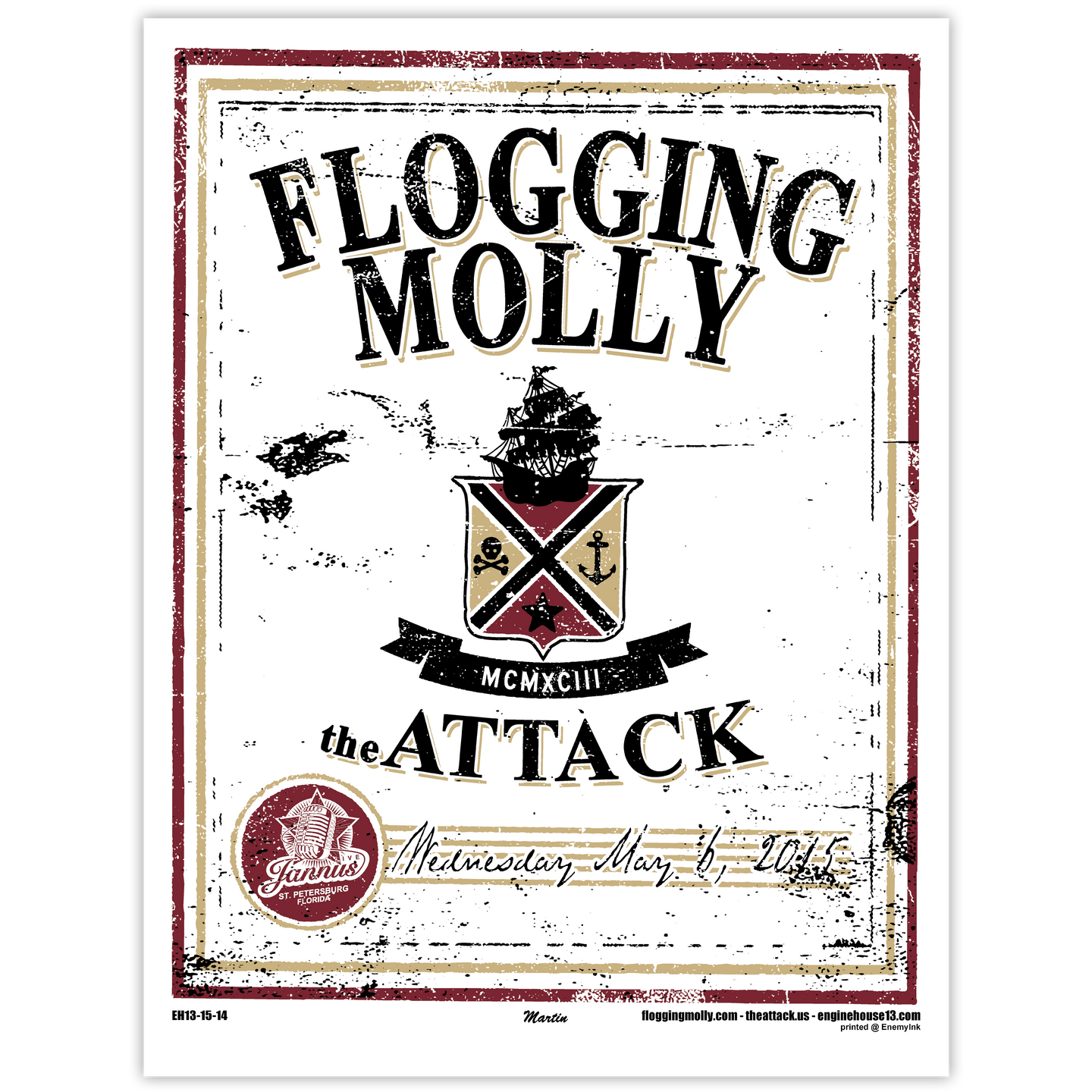 Flogging Molly - 5.6.15 Poster