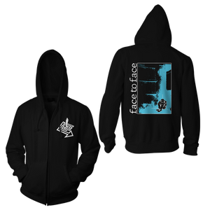 Zip sales face hoodie