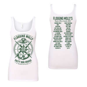 Salty Dog Cruise 2017 Anchor & Compass Tank Top - Ladies