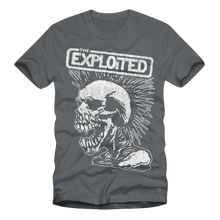 Load image into Gallery viewer, The Exploited - Distressed Skull T Shirt (grey)
