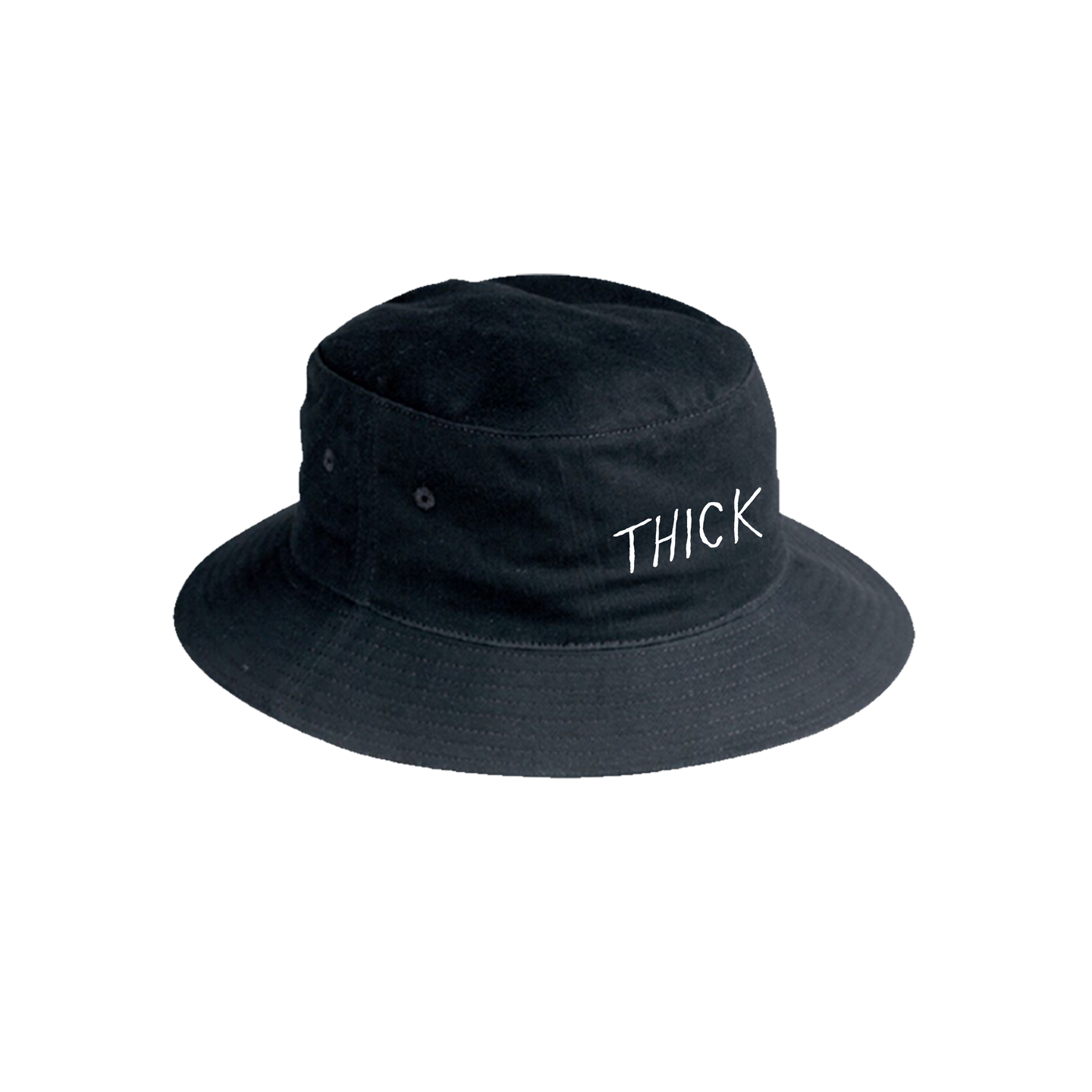 Thick Black Bucket Hat